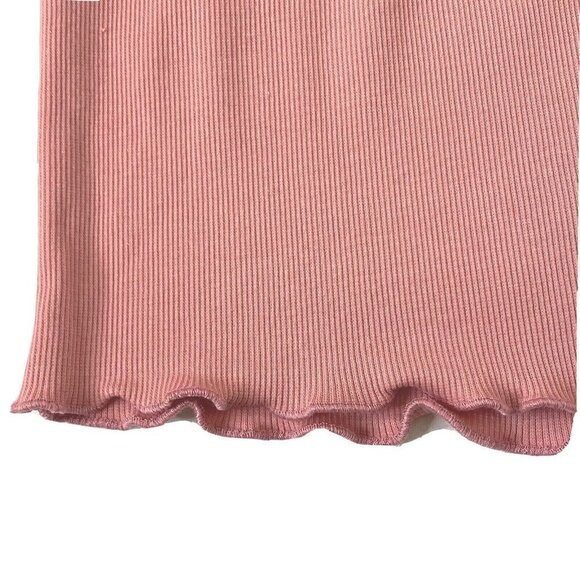 BCBGeneration Womens Rib Knit Short size Small Pull On Elastic Waist Mauve Pink - Picture 8 of 12